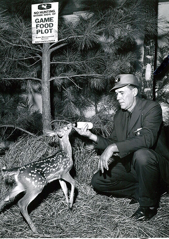 Ray with a baby dder